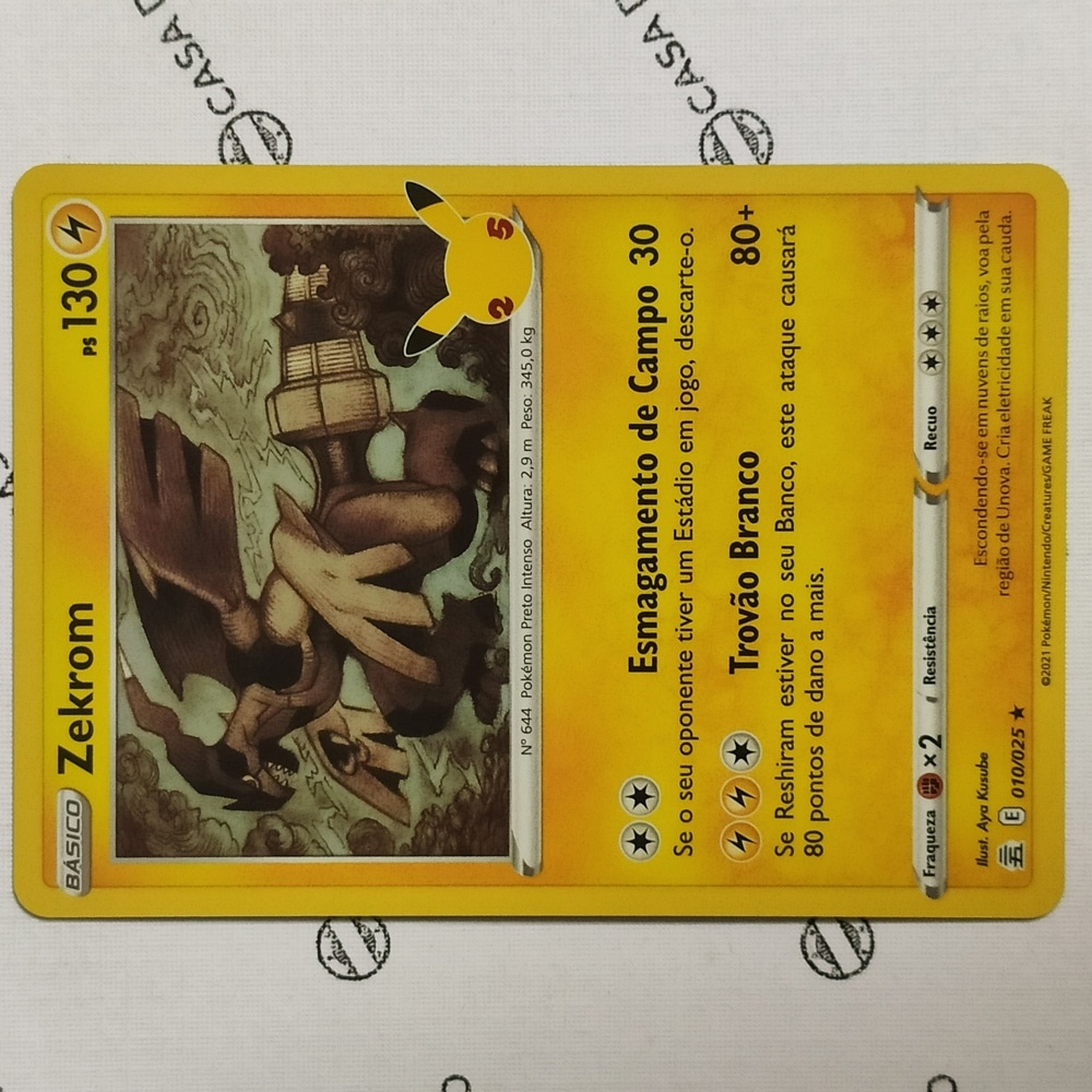 pokemon - basico - zekrom - Buy Other antique playing cards on