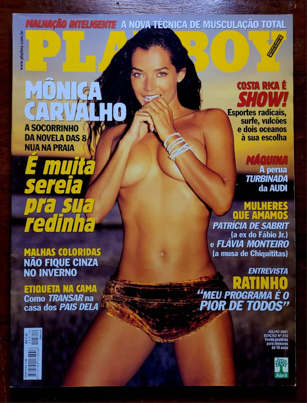 Playboy No 312 Monica Carvalho 1 Casa do Colecionador