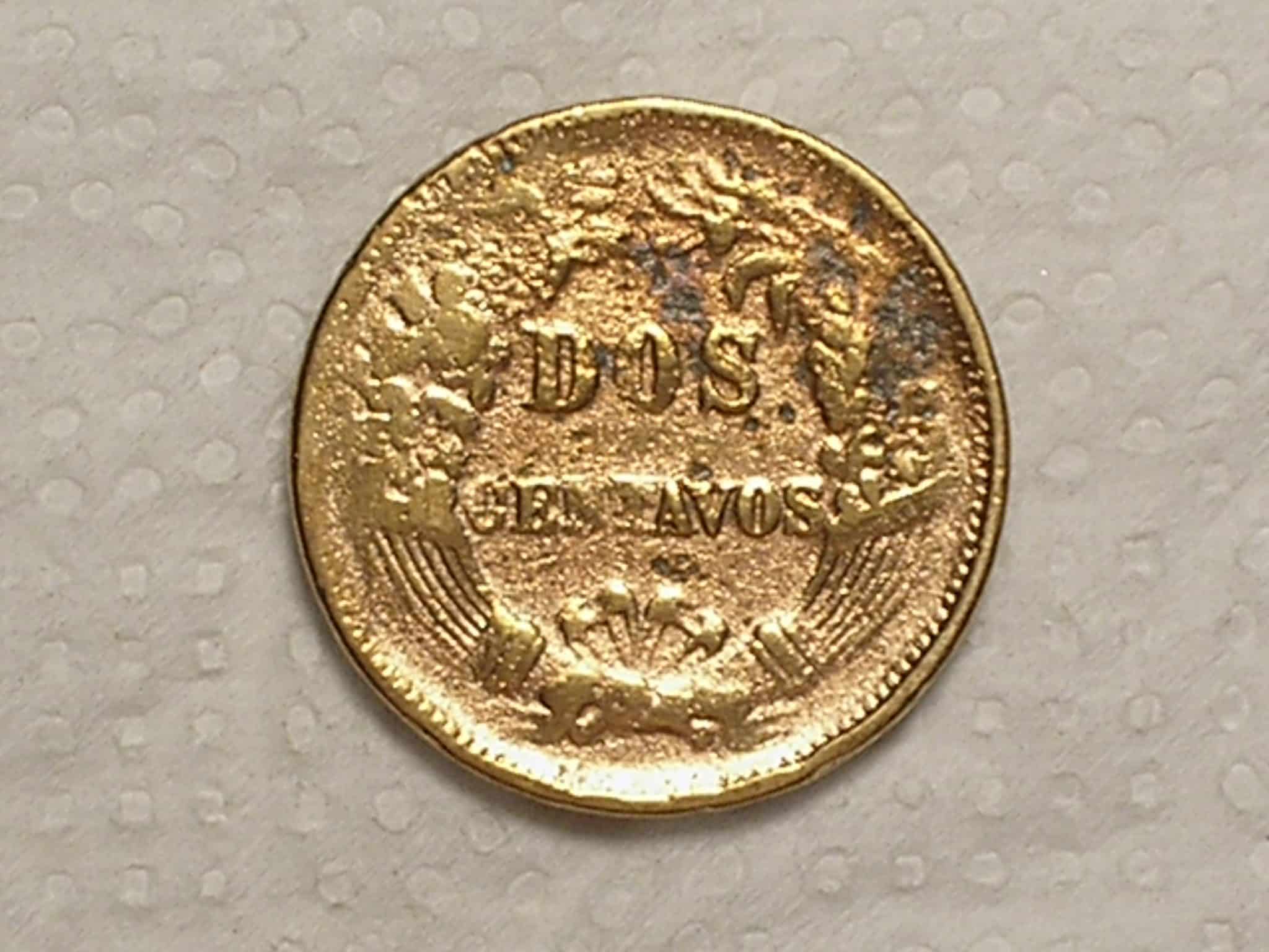 Peru) 2 Centavos - 1878 / Cobre / box48