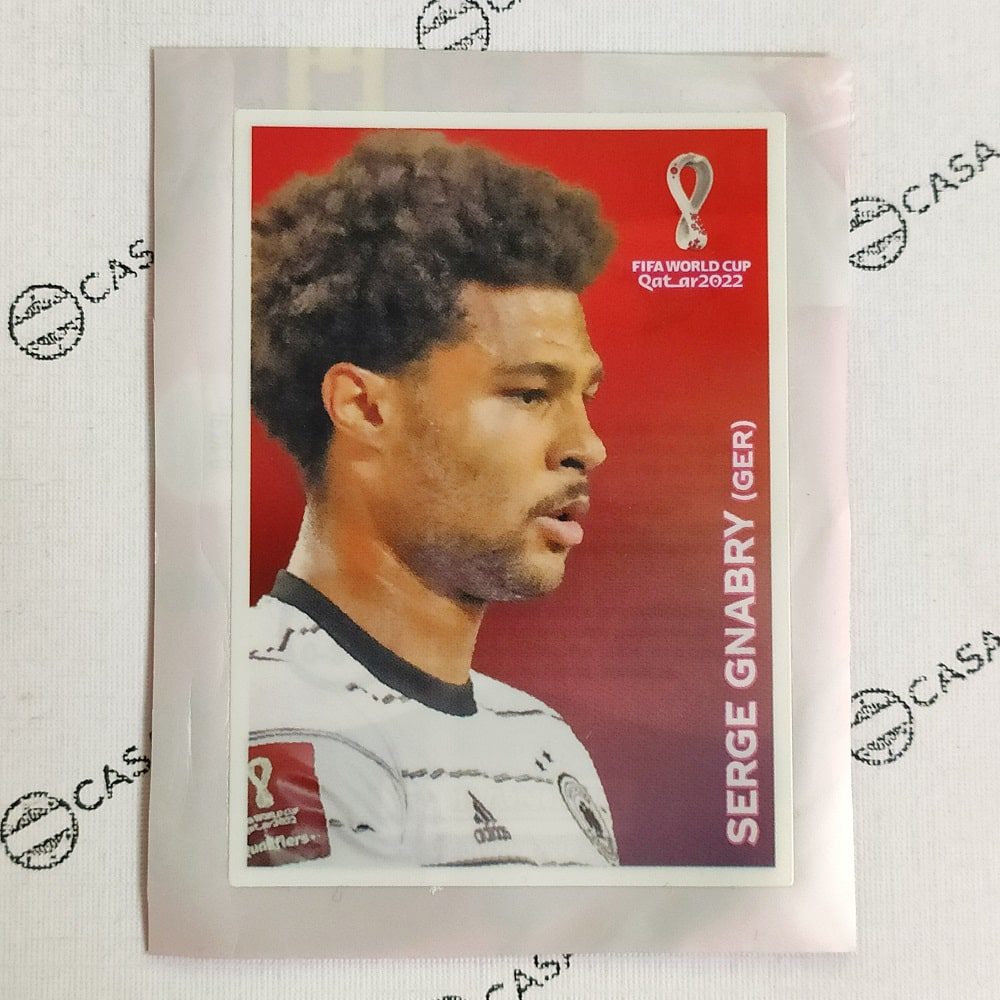 Serge Gnabry | Figurinha Copa do Mundo Catar 2022 | Cola-Cola | Panini - FIG-003