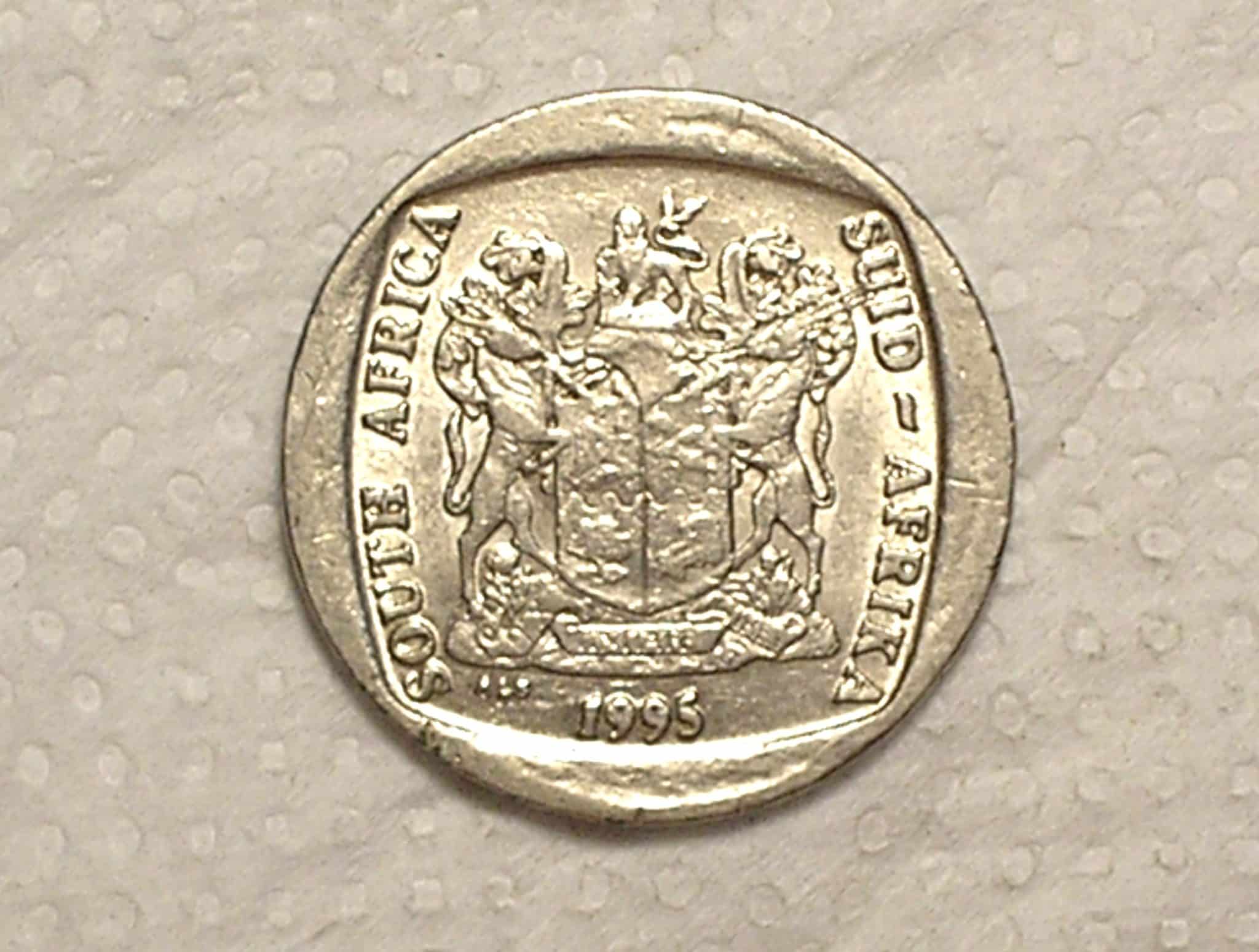 South Africa) 5 Rand - 1995 / 26mm - 7,9g. / Ni / box48