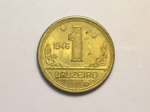 1 Cruzeiro 1946 / Mapa do Brasil / Sob/Flor