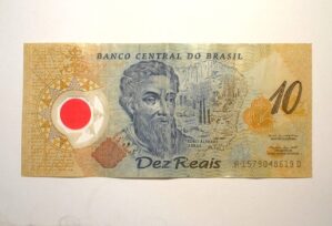10 Reais - 2001 - Catalogo "C-332 - Escrito no anverso Pedro Alvares Cabral - final 19