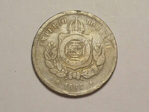 100 Réis - 1884 - Império do Brasil
