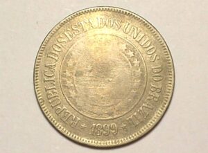200 Réis - 1899 - República do Brasil - Data dificil