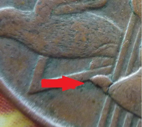 5 CENT. REAL 2006 SOBRA DE METAL POMBA COM OVO VER FOTOS.