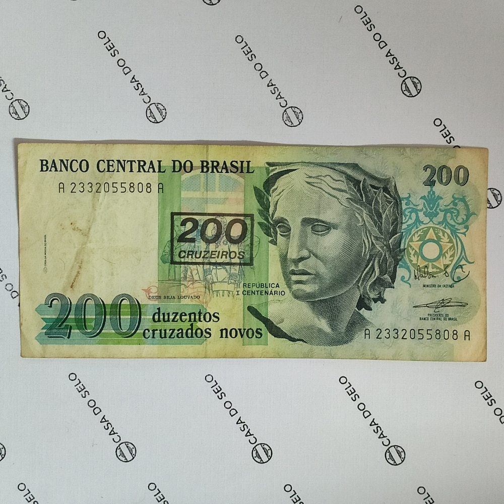 Brasil | 200 Cruzados Novos (carimbo) | Ced-071