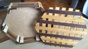 Caixa de madeira p/presente 4 - Veja a descrição - Mini-art