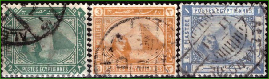Egito - Esfinge e pirâmide - 1884 a 1902 - S/Incompleta