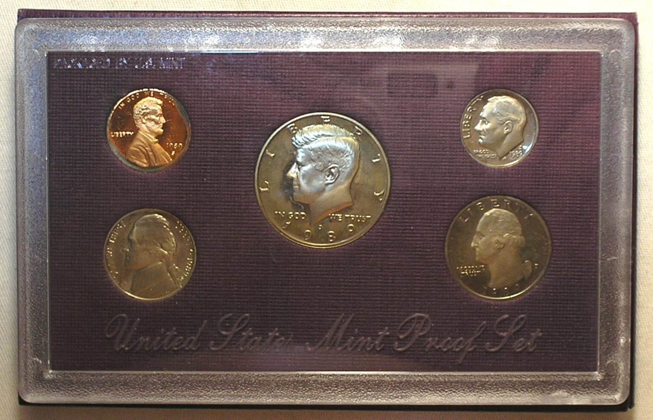 Estojo Mint Set Proof – 1989-s San Francisco / com 5 Moedas / cod.ems1