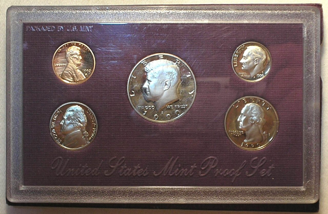 Estojo Mint Set Proof – 1990-s San Francisco / com 5 Moedas / cod.ems1