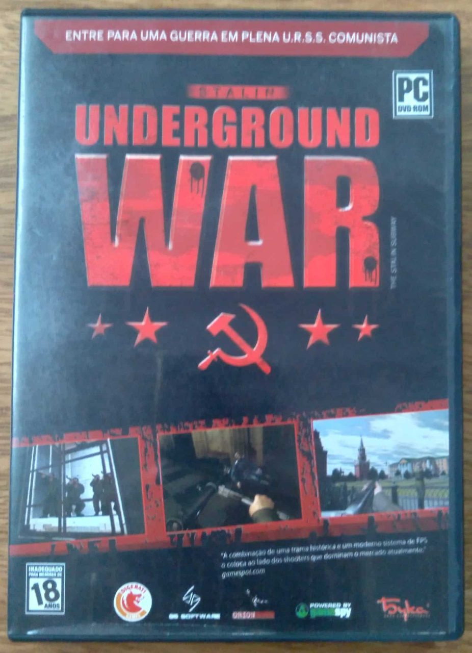 | Casa do Colecionador Jogo Computador PC dvd Stalin Underground war. Ação total com tiros.