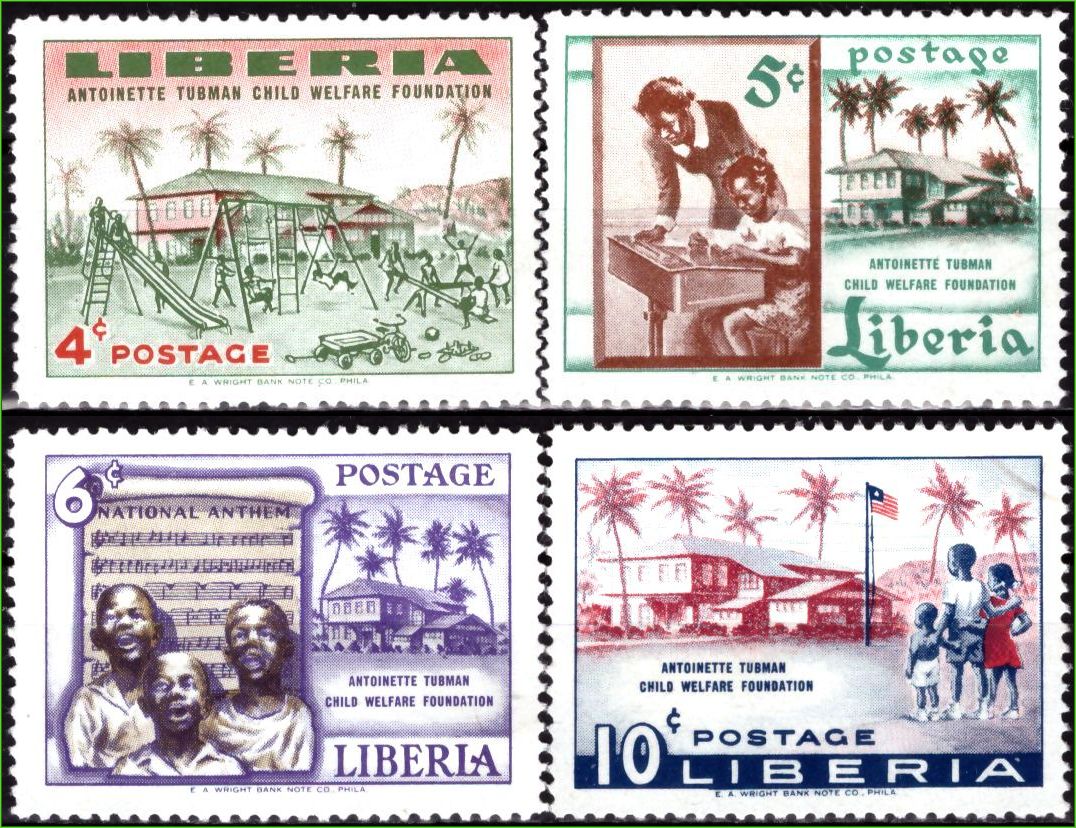 Libéria - Fundação para o bem-estar infantil - 1957 - S/Completa