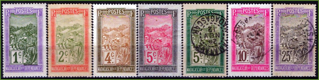 Madagascar - Carregador de cadeirinha - 1908 a 1928 - S/Incompleta