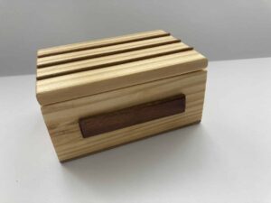 Mini Baú em madeira - 5 - Mini-art