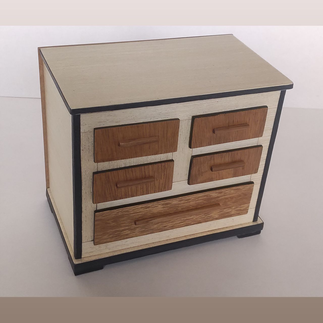 Mini Cômoda com 5 Gavetas - Mini-art