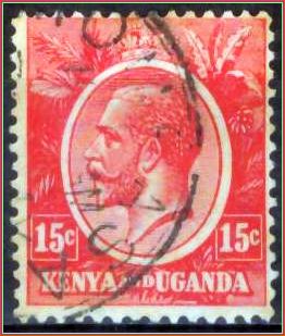 Quênia e Uganda - Rei George V - 1922