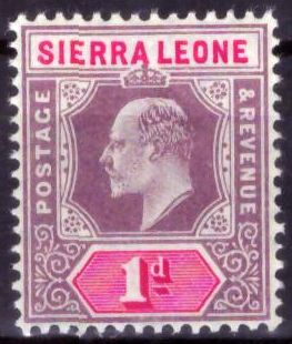 Serra Leoa - Rei Edward VII - 1903