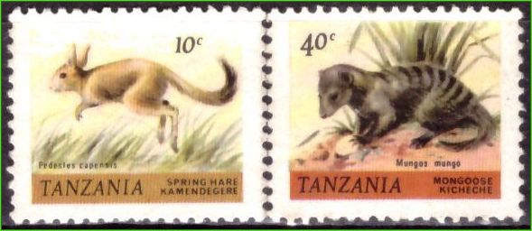 Tanzânia - Animais - 1980 - S/Incompleta