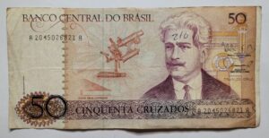 50 (Cinquenta Cruzados) - Cédula C184 - MBC (Ano 1987)