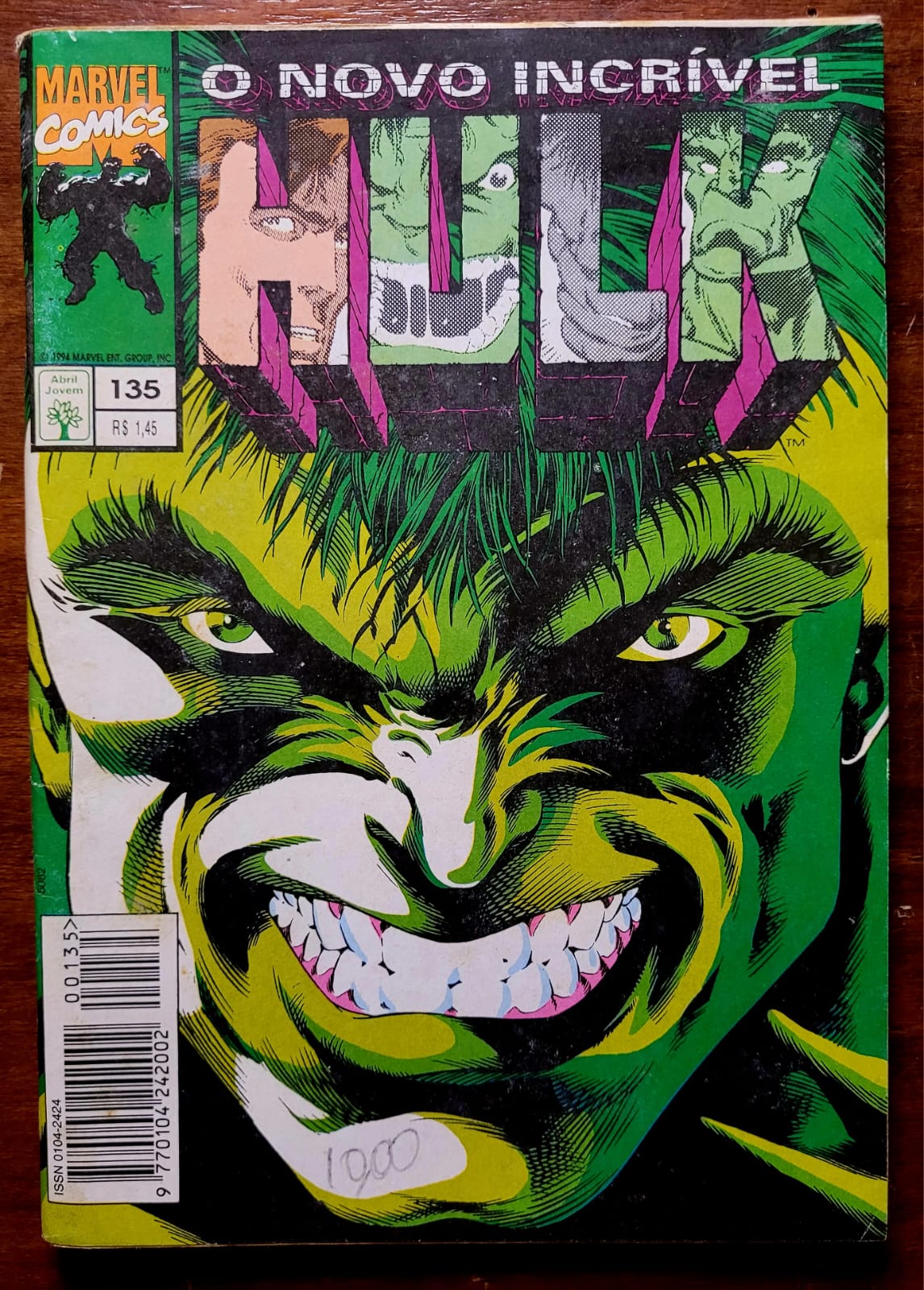 HQ Hulk Ed. Abril 135 6A Casa do Colecionador