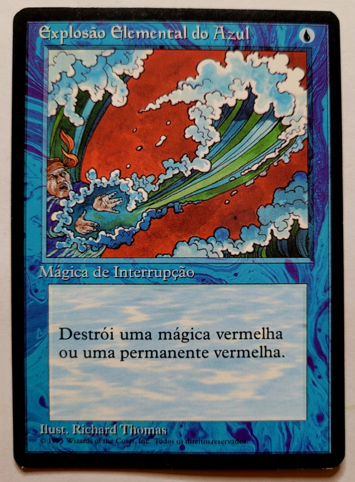 Magic Card Explosao Elemental do Azul 1 Casa do Colecionador
