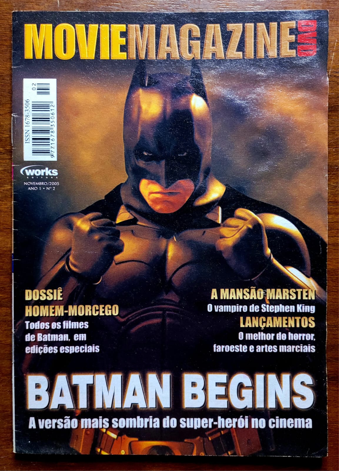 Movie Magazine DVD No 2 Batman Begins 1 Casa do Colecionador