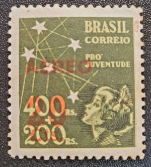Aéreos - RHM A052 (Novo) Selo "Pró Juventude" de 1940 SC. - 03/01/1944 (Selos do Brasil)