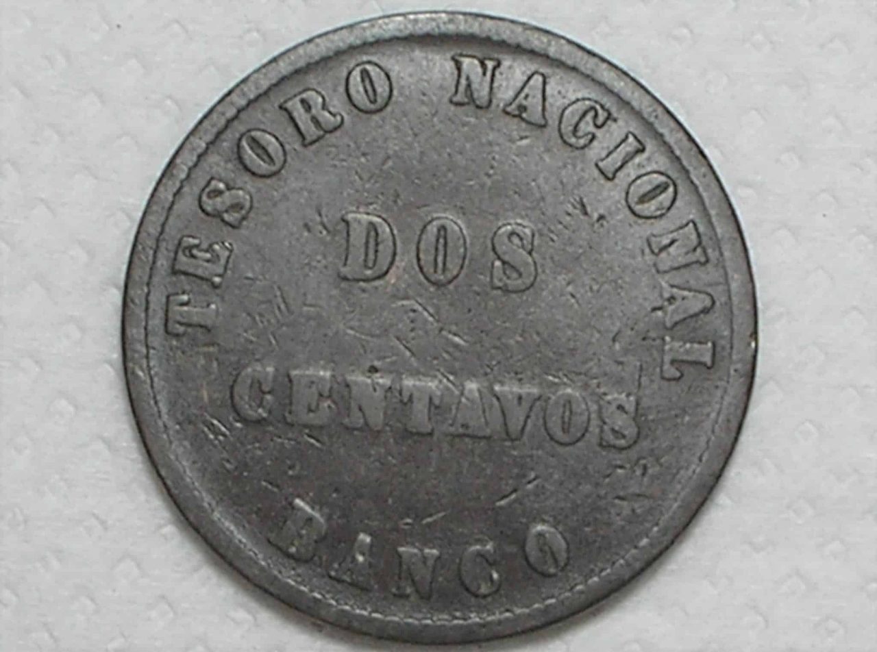 Argentina) 2 Centavos - 1854 / Tesouro Nacional / 29mm / Bronze / box47