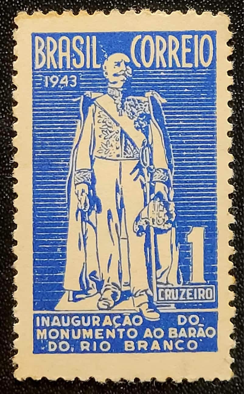 Comemorativos - RHM C0191 (Novo com Goma) Inauguração do Monumento ao Rio Branco/RJ - 13/05/1944 (Selos do Brasil)