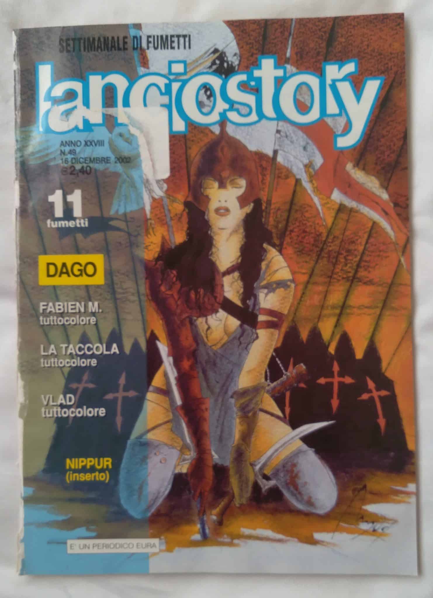 Gibi italiano Lanciostory 49 2002. Dago Fabien M La Taccola Vlad.