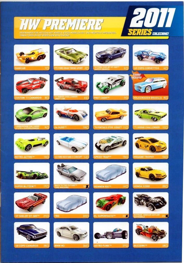 | Casa do Colecionador Guia Catalogo HotWheels 2011 - Com os Adesivos
