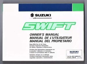 Manual Do Proprietario Suzuki Swift 1994