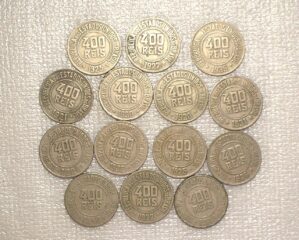Série completa 400 Réis de 1918 a 1935 / 14 peças com algumas dificeis