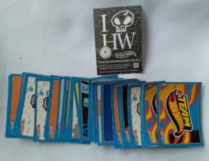 23DC Figurinhas I Love Hot Wheels Letras. Imagens destacaveis. Valor de cada.