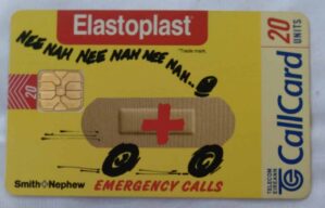 23DF Irlanda Eireann Telecom. Elastoplast emergency calls.