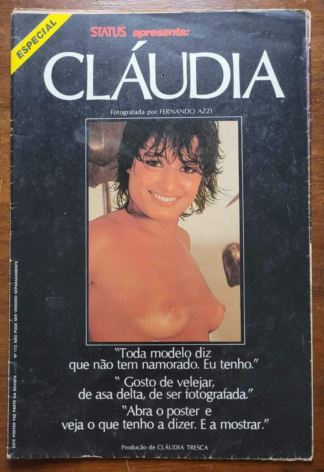 Especial Status Apresenta Claudia Poster 1 Casa do Colecionador