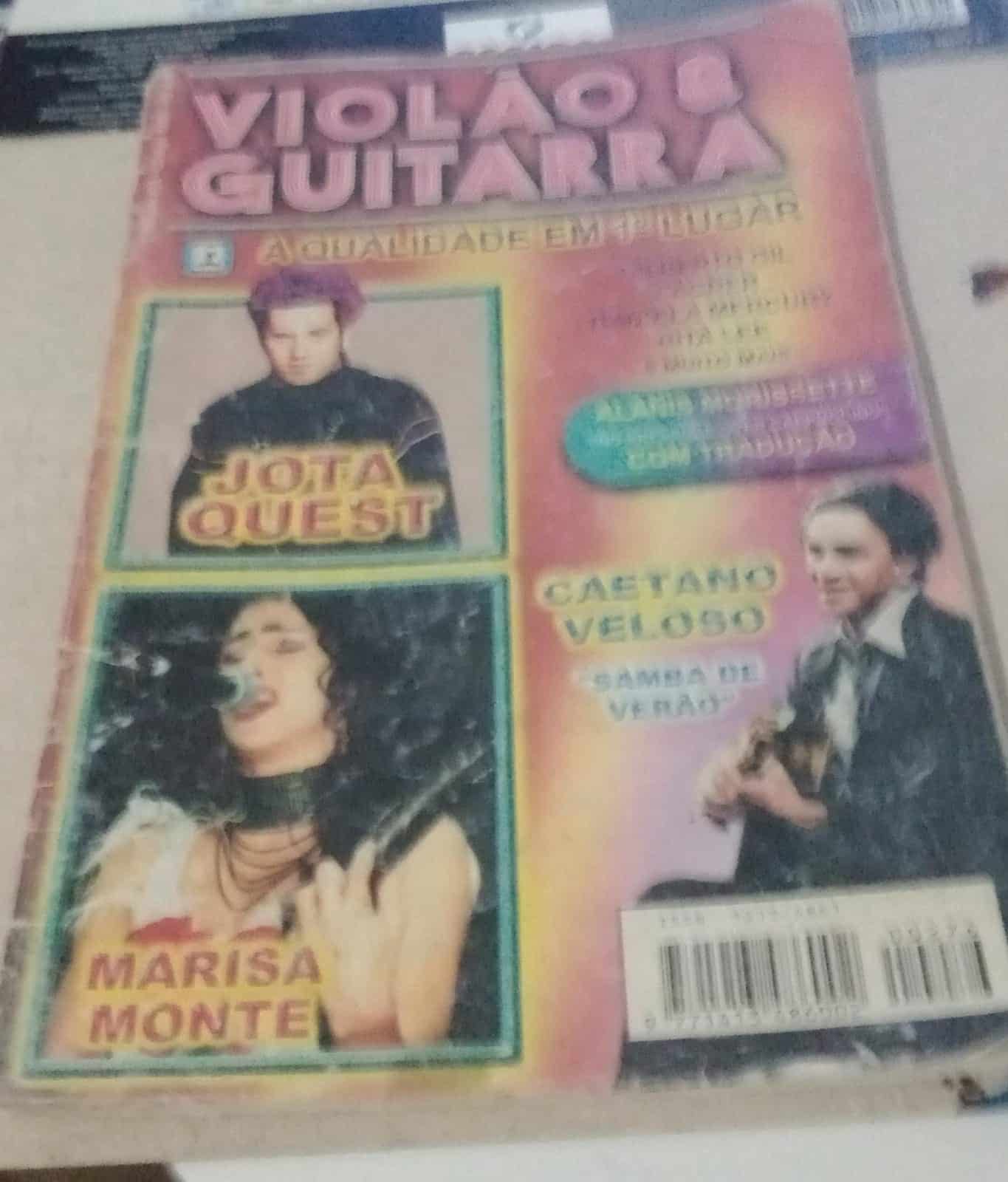 Revista Violao Guitarra Jot Quest Caetano Veloso e Marisa Monte 1 Casa do Colecionador