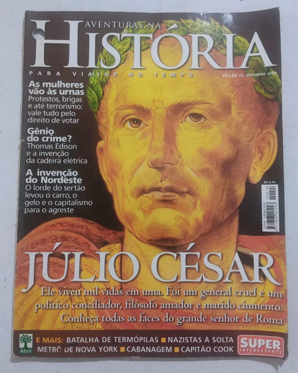 | Casa do Colecionador Aventuras na História Nº 14 – Júlio César (Editora Abril) Outubro 2004 (Revista)
