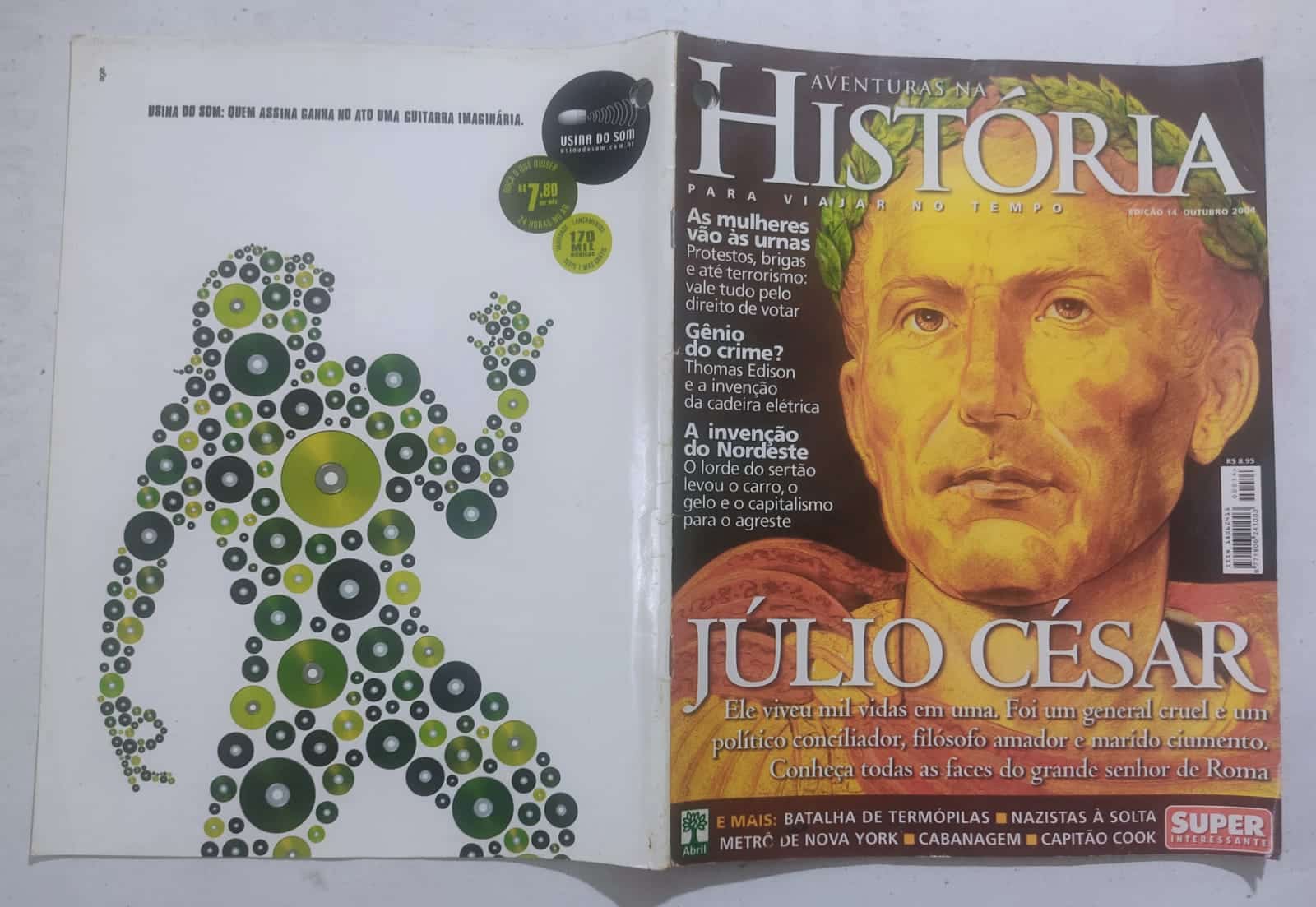 | Casa do Colecionador Aventuras na História Nº 14 – Júlio César (Editora Abril) Outubro 2004 (Revista)