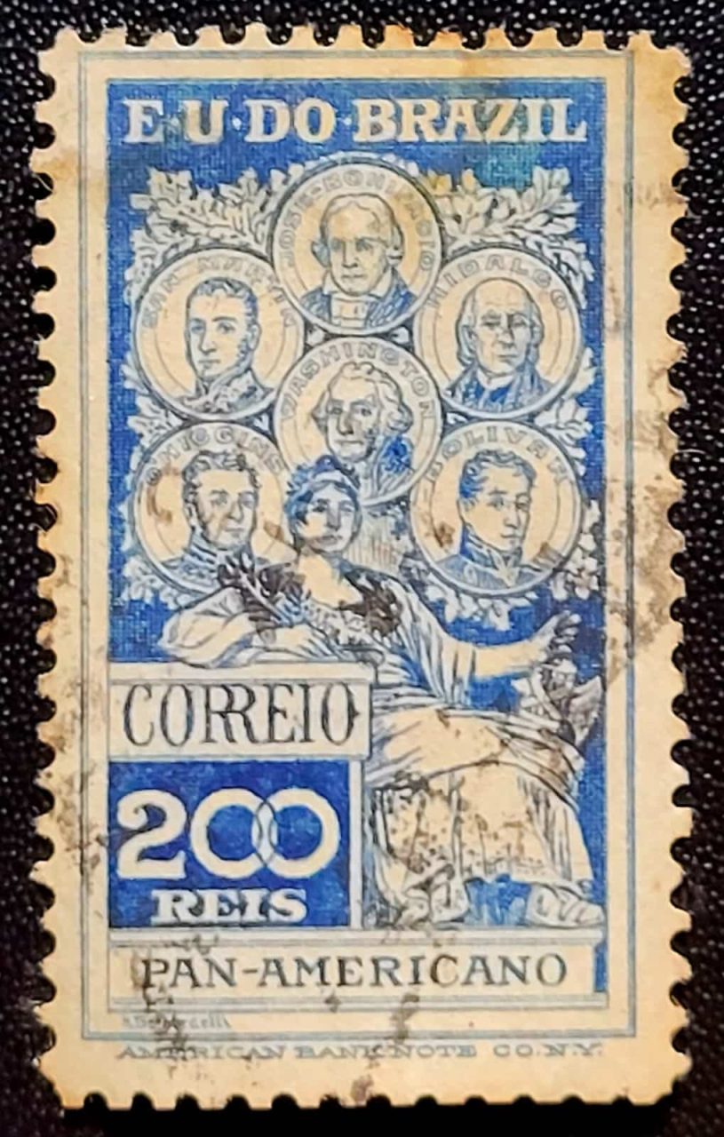 Comemorativos - RHM C0009 (Usado) 200 Réis - Selo Panamericano - 23/09/1909 (Selos da República)