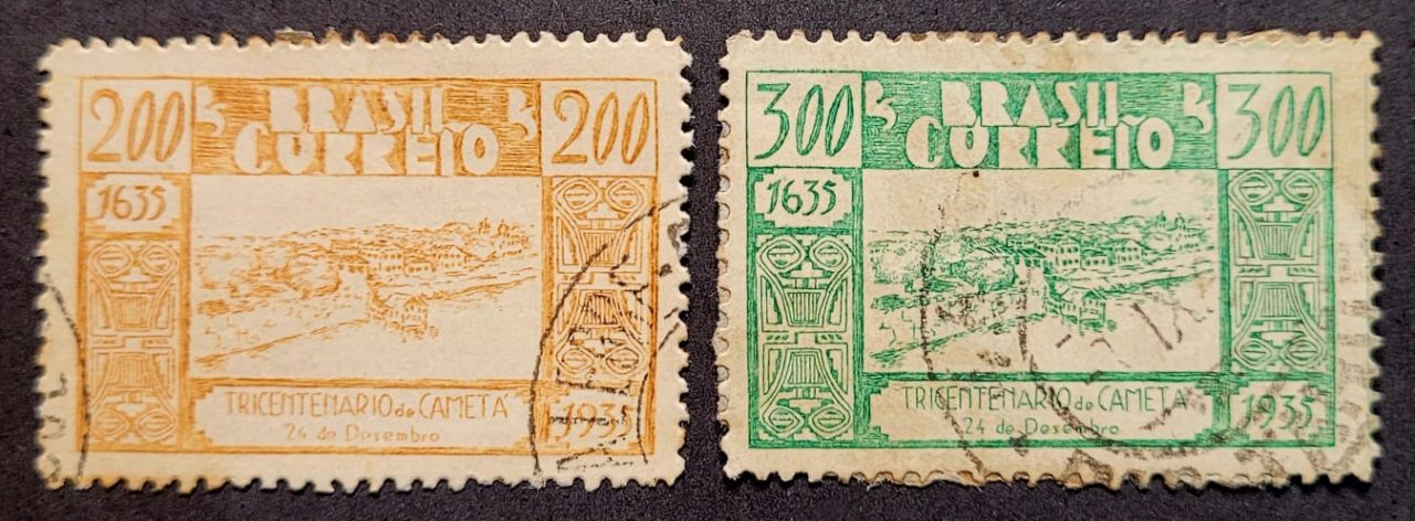 Comemorativos - RHM C0103 e C0104 (Usados) Série Completa - Tricentenário de Cametá/PA - 26/02/1936 (Selos do Brasil)