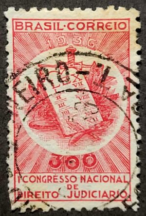 Comemorativos - RHM C0110 (Usado) 300 Réis - 1º Congresso Nacional de Direito Judiciário RJ - 04/07/1936 (Selos do Brasil)