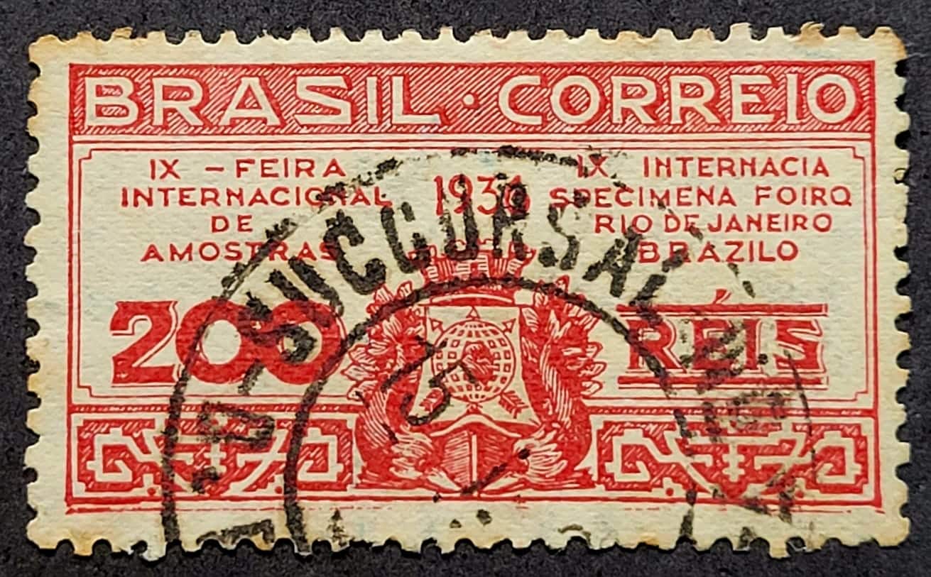 Comemorativos - RHM C0111 (Usado) 200 Réis - 9ª Feira Internacional de Amostras RJ - 13/11/1936 (Selos do Brasil)