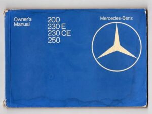 Manual Mercedes Benz 200 230e 230 Ce 250 - 1982