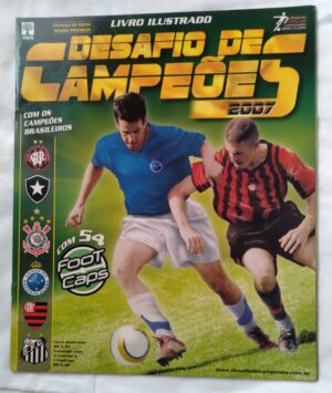 241T Album Abril Desafio de Campeões 2007 capa Cruzeiro e Atlético. Vazio.