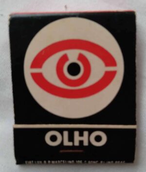 241T Embalagem cartela Fósforos Fiat Lux Olho Coml Stall. Cheia.