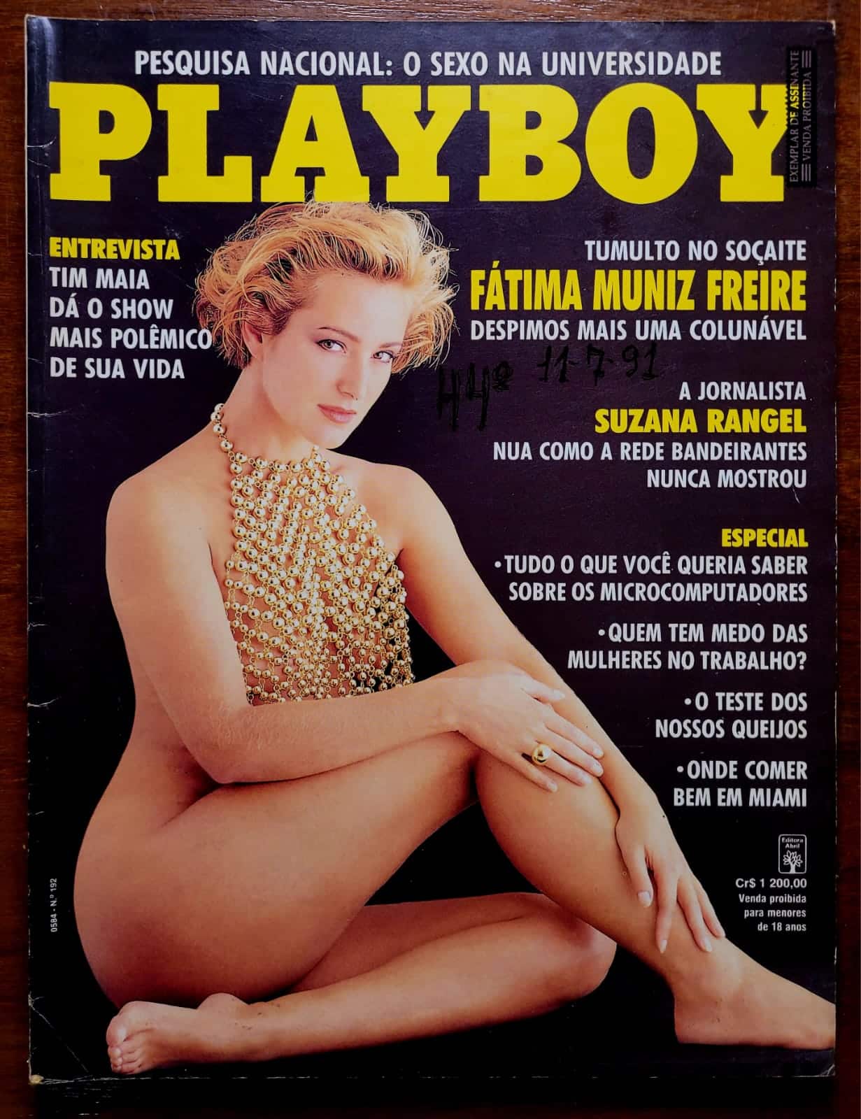 Playboy No 192 Fatima Muniz Freire 1 Casa do Colecionador