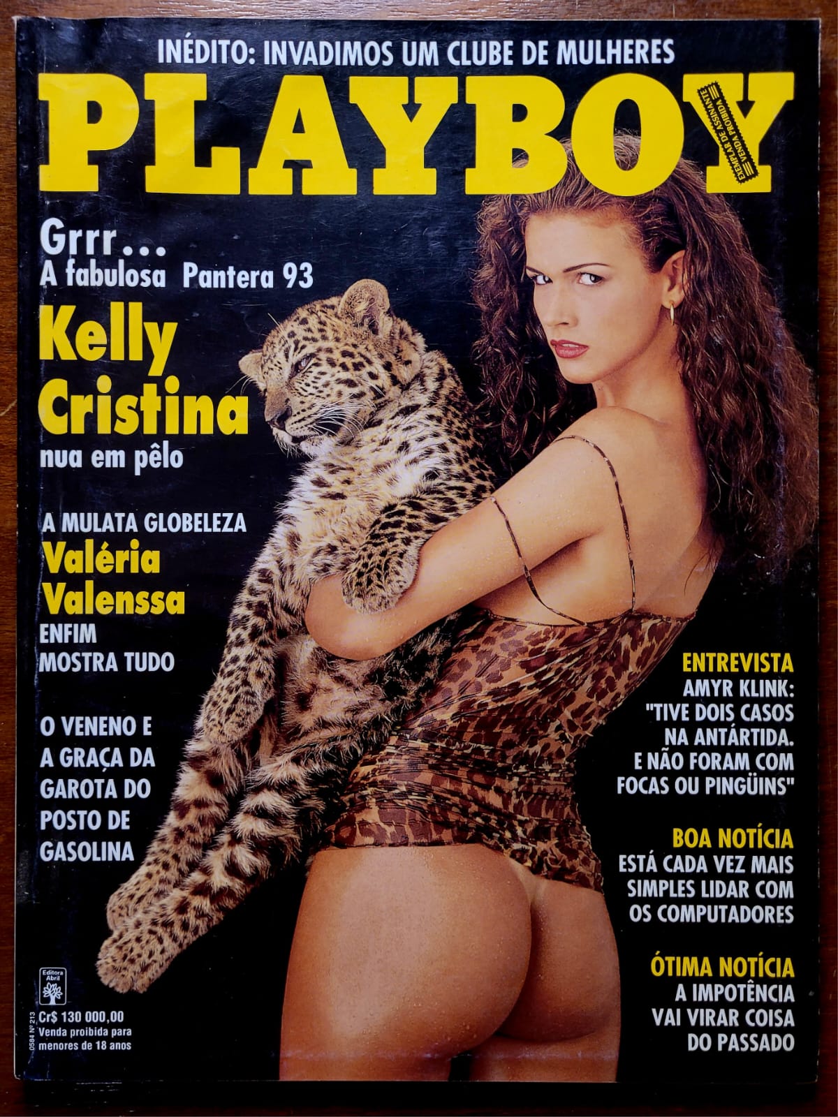 Playboy No 213 Kelly Cristina 1 Casa do Colecionador