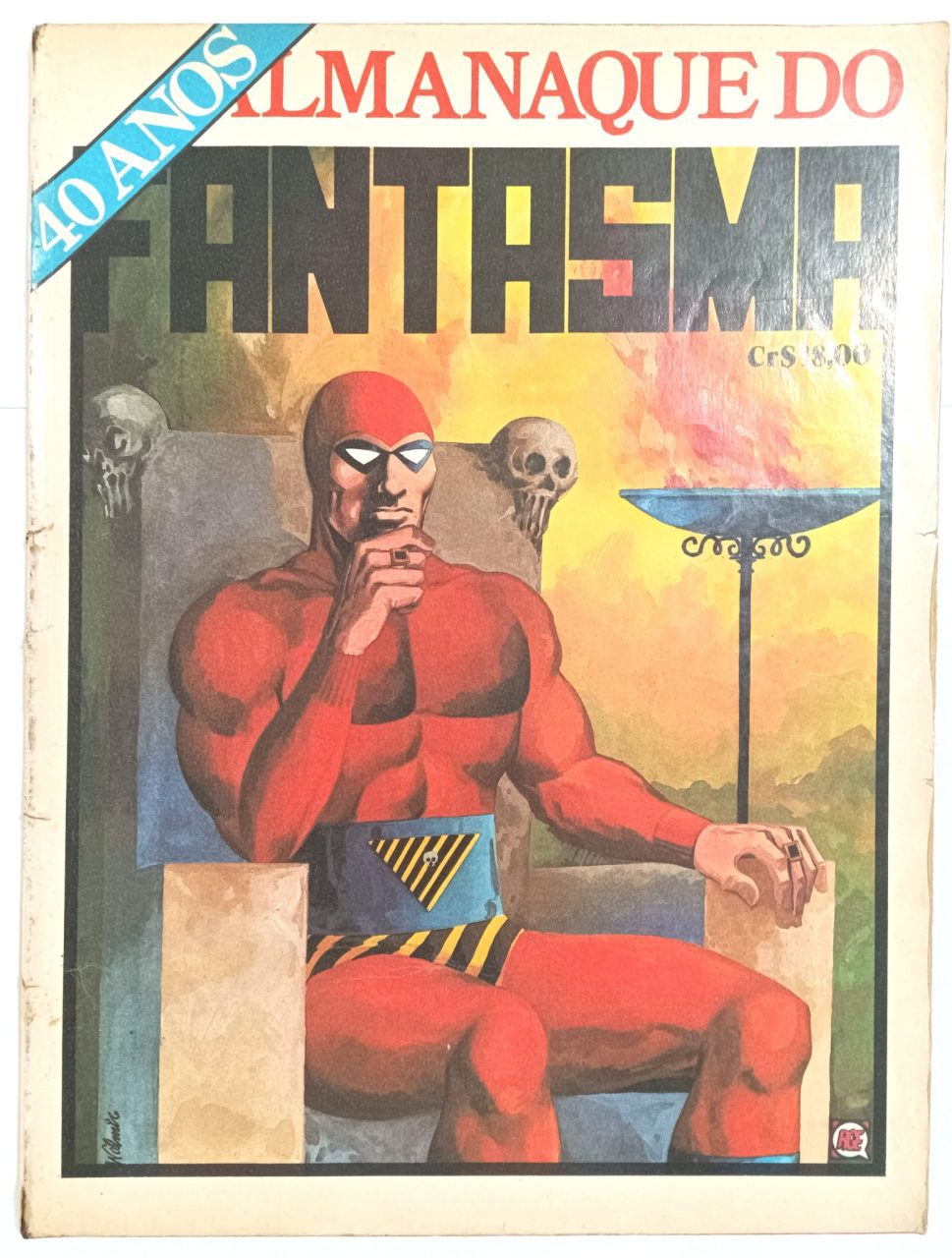 Almanaque do Fantasma 1ª série, 40 anos, RGE-1976. HQ/Gibi/Almanaque gigante.